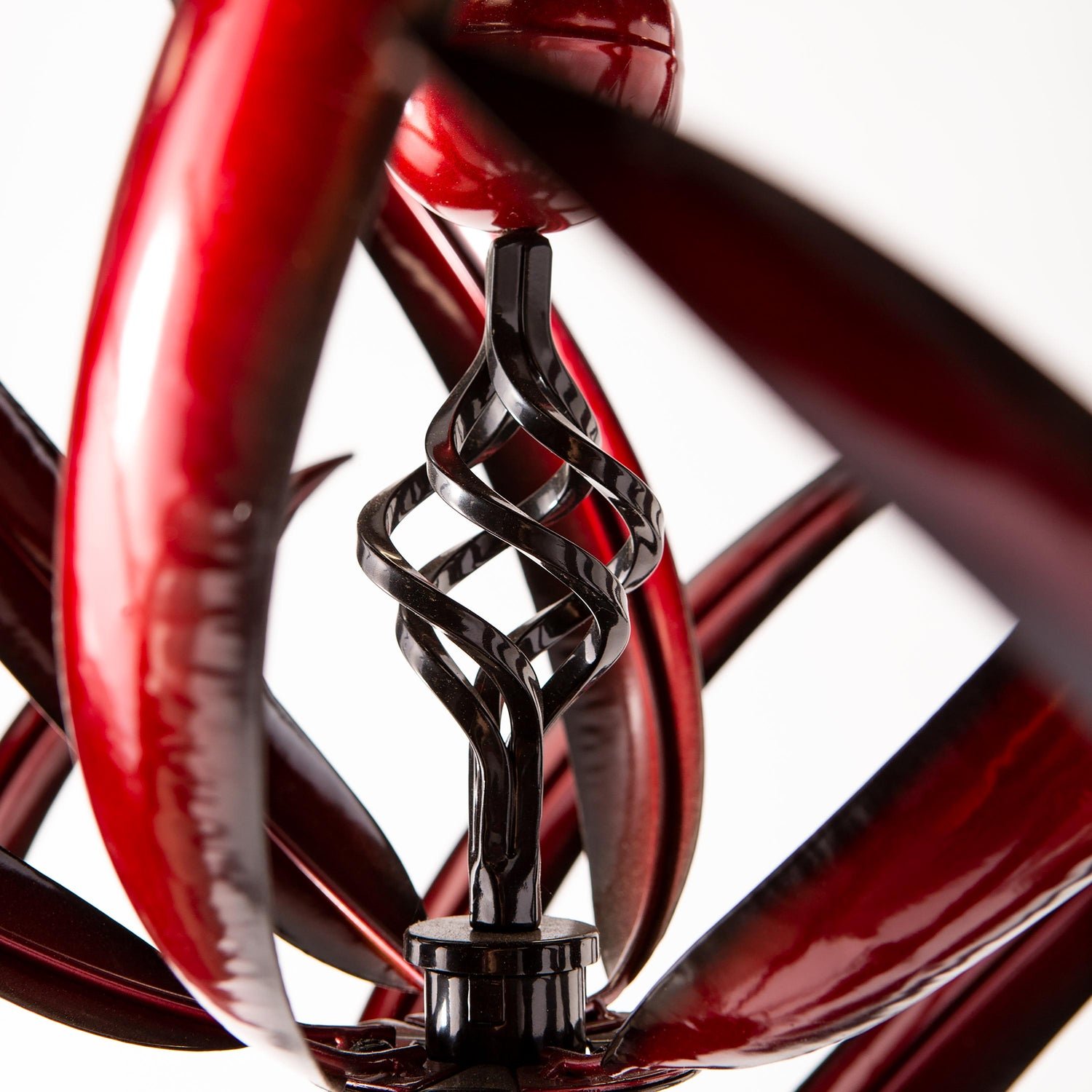 Crimson Lotus Metal Wind Spinner - Image 8