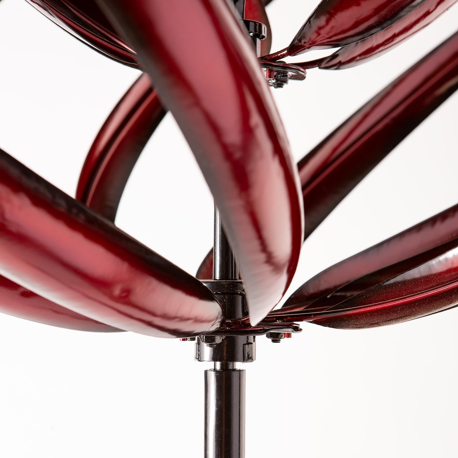 Crimson Lotus Metal Wind Spinner - Image 6