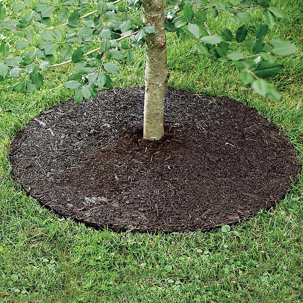 Permanent Mulch Recycled Rubber Tree Ring, 36" dia.