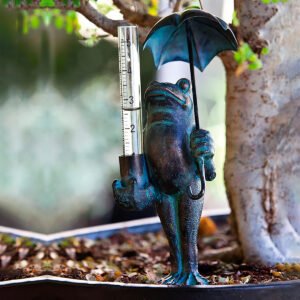 Decorative rain gauge, Frog