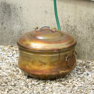 Copper Finish Hose Pot