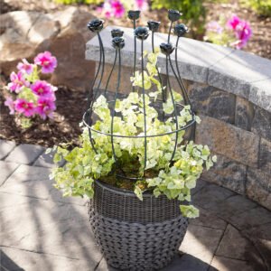 Metal Floral Planter Trellis