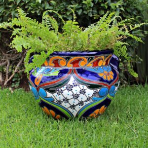 Large Multicolored Talavera Chata Planter