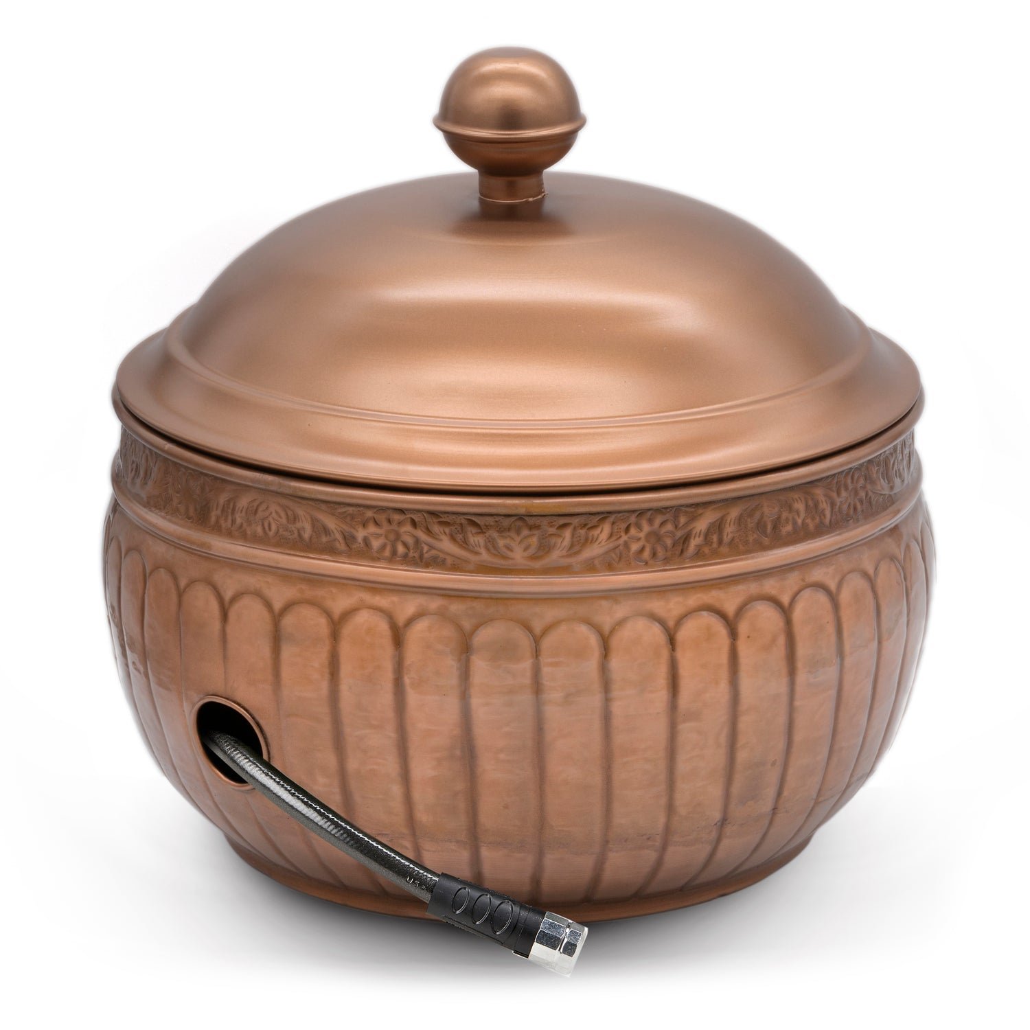 La Jolla Copper Finished Hose Pot with lid - Image 7